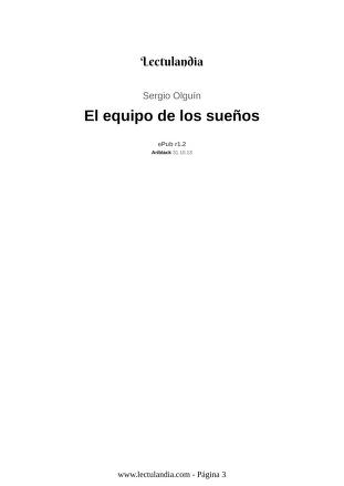 El Equipo De Los Suenos Sergio Olguin Free Download Borrow And Streaming Internet Archive